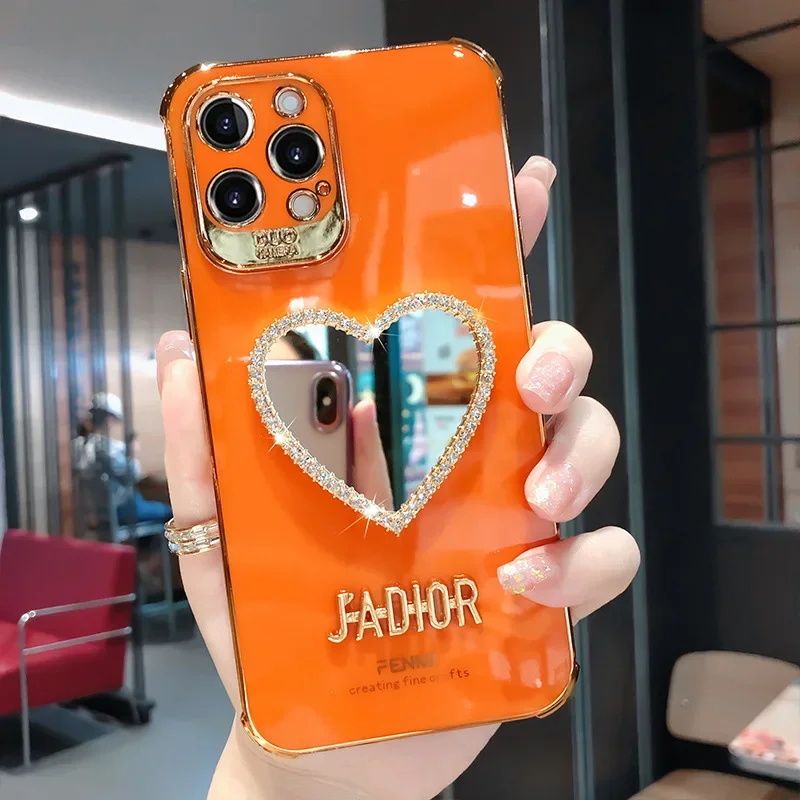 Подходит для iPhone14 романтичное косметическое зеркало женское 13Promax Xsmax Xr 6D