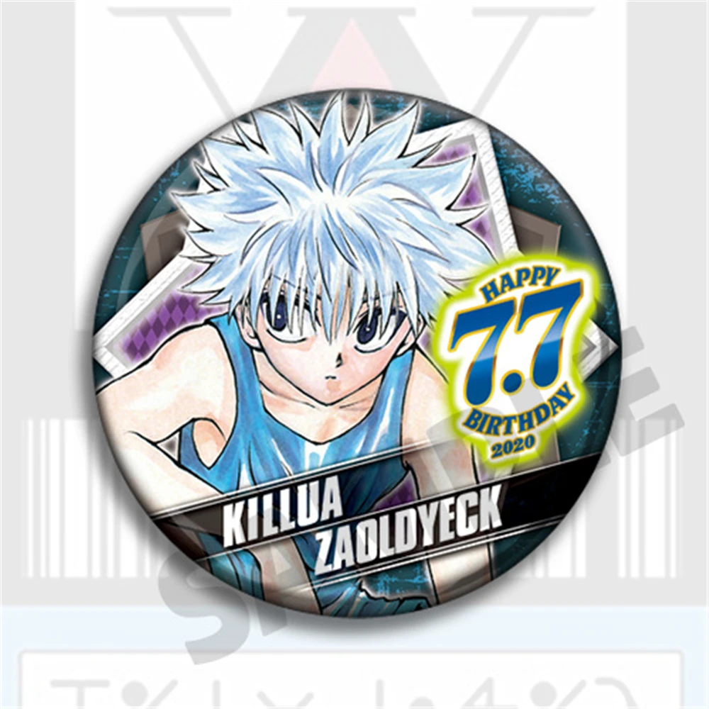 58 мм Аниме HUNTER×HUNTER Иллюми Золдик Хискоа Морро Мачи Комачине Косплей-костюм Значок-брошь SPTE из жести Реквизит Подарок ﻿ (art.: 3920dcdf127cd) - 3920dcdf127cd