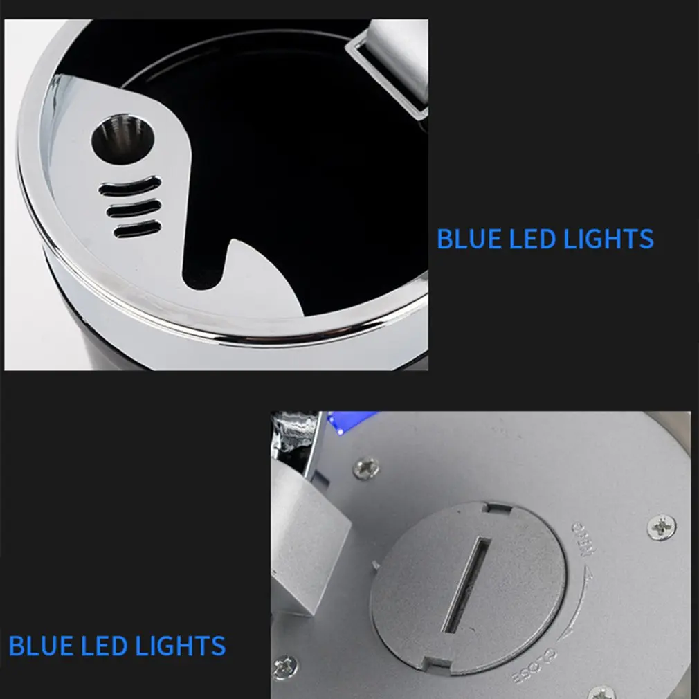 Автомобильная пепельница с крышкой портативная для автомобиля