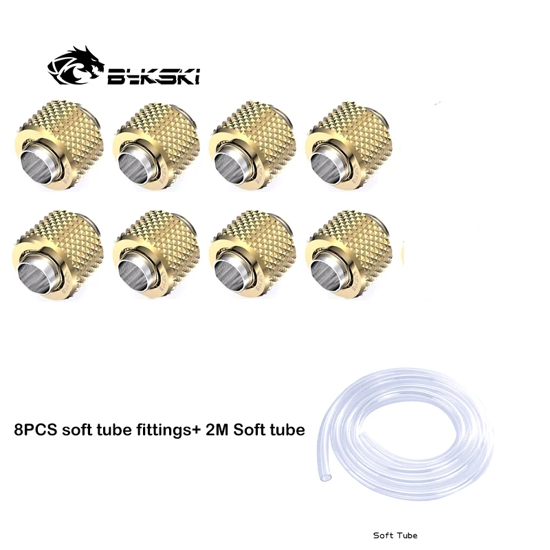 

Bykski Soft Tube Fittings Combo OD13mm /OD16mm Hose Tube Pipe Connectors For DIY PC Water Cooling System computer components