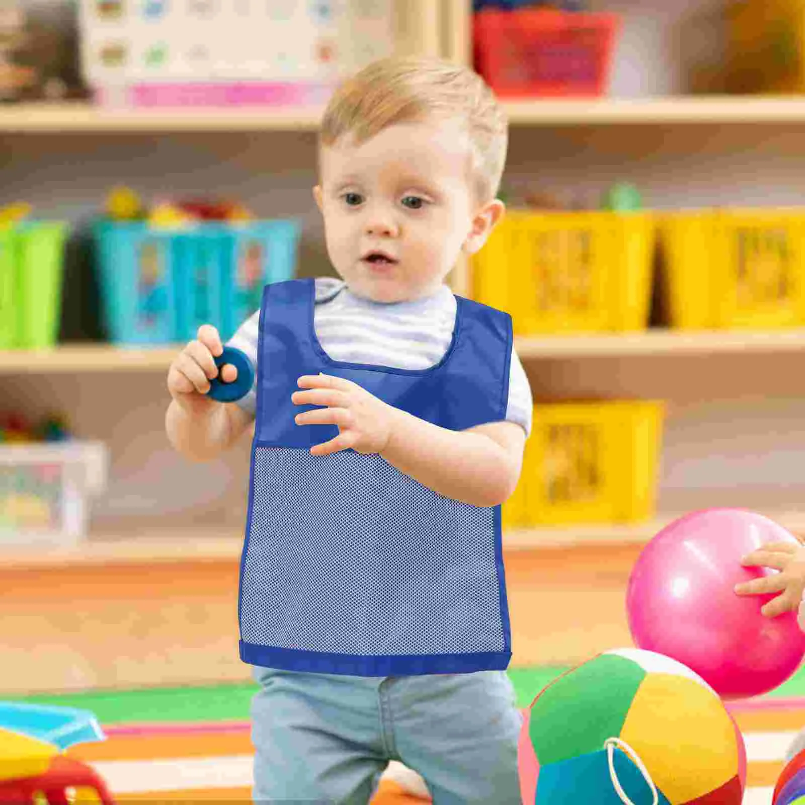 

Sports Puffer Sports Competition Toddler Team Children Competition Vest Men With Pocket Soccer Outdoor Games Waistcoat Toddler