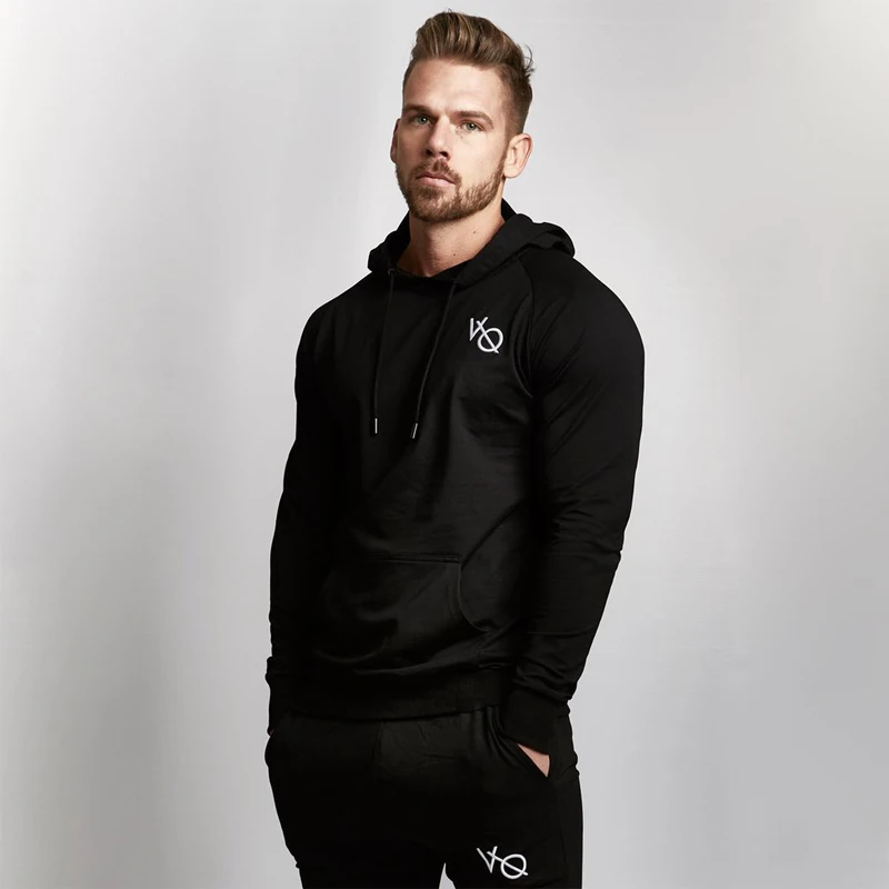 

Sudadera deportiva de algodón con manga raglán para correr, chaqueta ajustada elástica para gimnasio, ropa deportiva informal pa