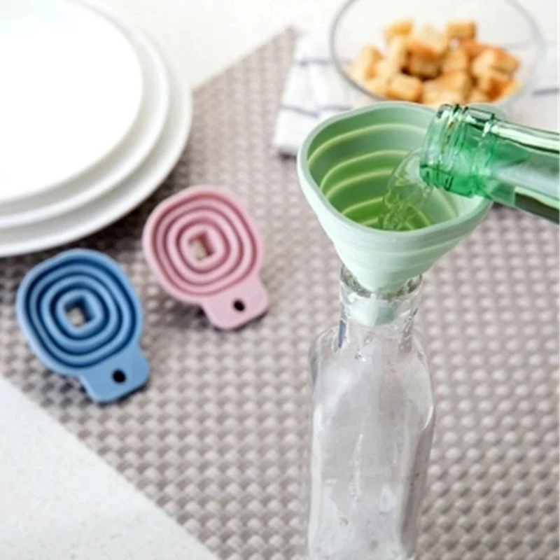 

Mini Folding Telescopic Long Neck Funnel Creative Household Kitchen Liquid Dispensing Mini Funnel Kitchen Tools