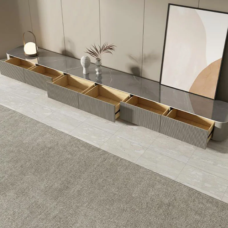 Подставка для телевизора с камином в гостиную Современные Простые журнальные