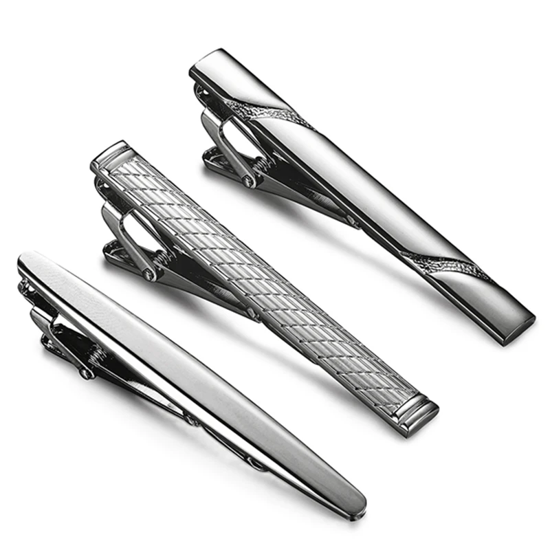 

3 Pcs Tie Clips for Men Tie Bar Clip Set for Regular Ties Necktie Wedding Business