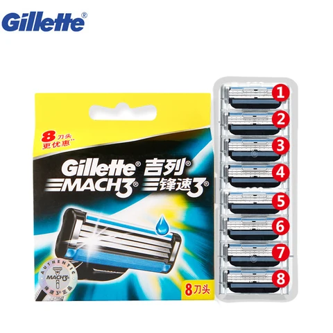Gillette Mach3 Лезвия для бритья 8 шт.