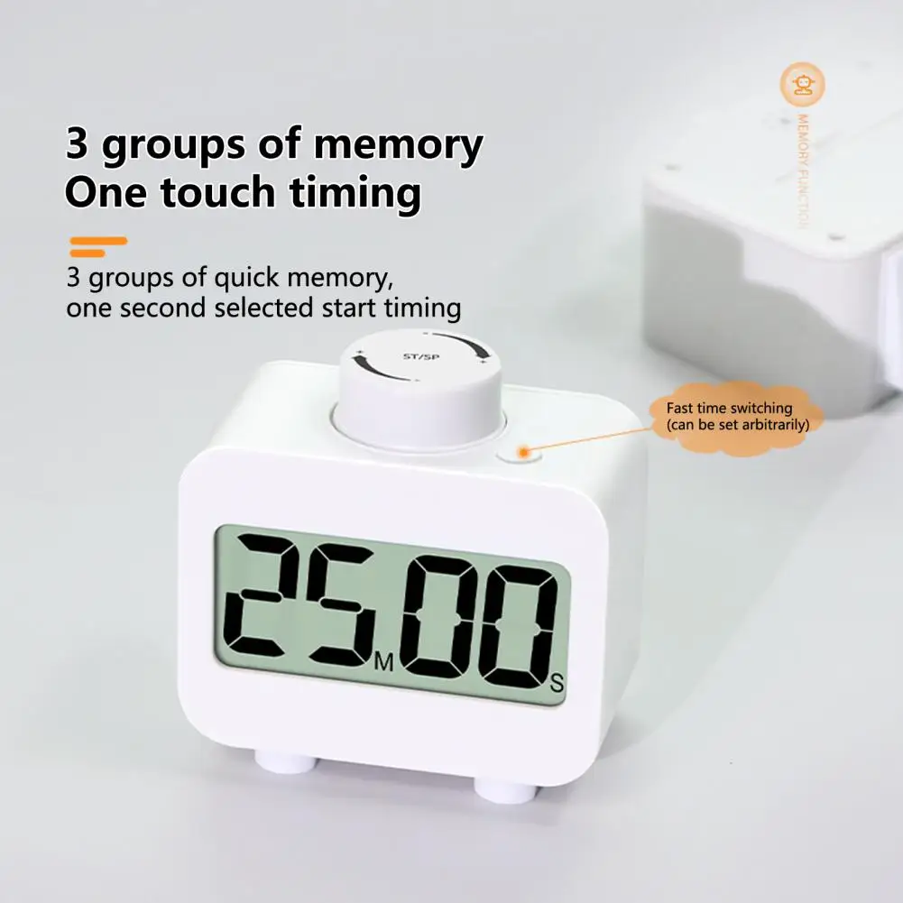 

Kitchen Timer Convenient Long Battery Life Easy to Use Countdown Alarm Clock Timer for Study Digital Reminder Time Manager