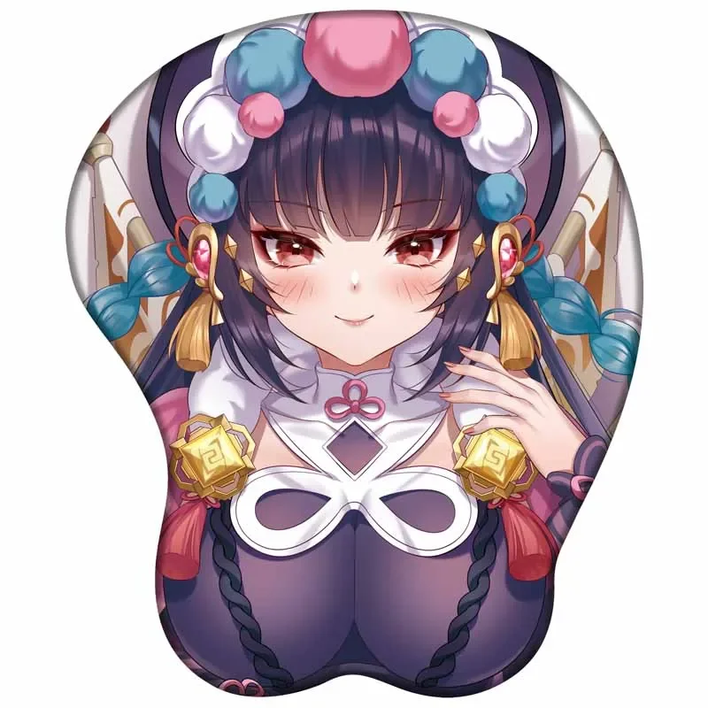 Игровой Настольный коврик для мыши Genshin impact Yun Jin геймерский силиконовый гелевый в