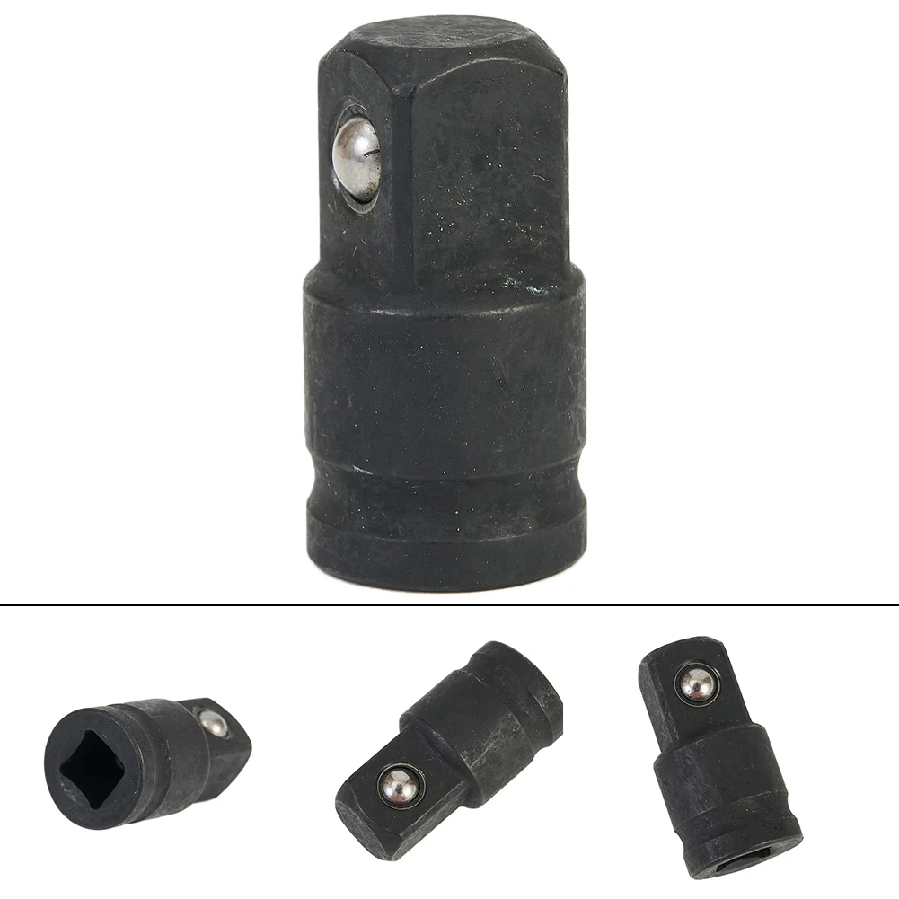 

Air Impact Wrench Socket Adapter Converter Drive Socket Joints 1/4" To 3/8" Adapter Black Chrome Molybdenum Steel