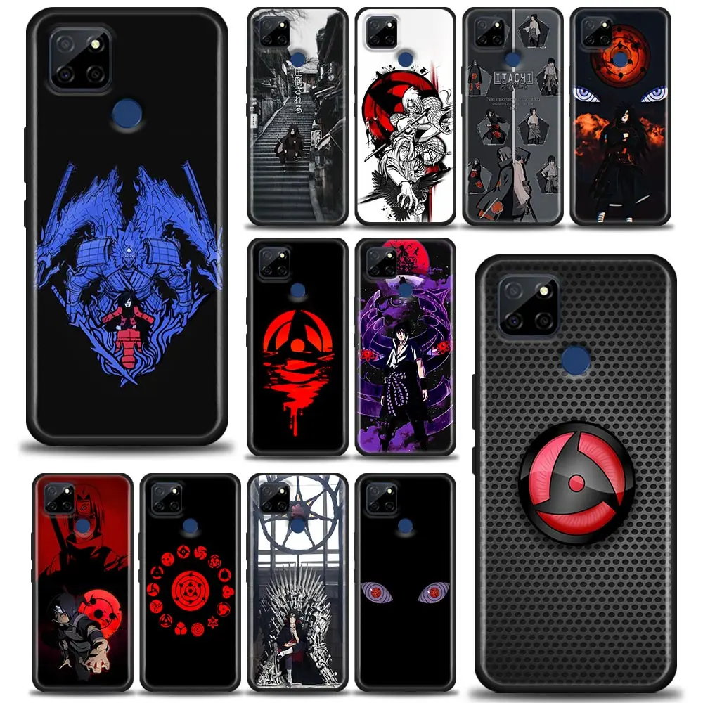 

Naruto For Realme C1 C2 C21Y C25 C12 Case Back Cover Uchiha Madara Sasuke Itachi Anime Phone Case For OPPO Realme GT 5G GT2 Neo2
