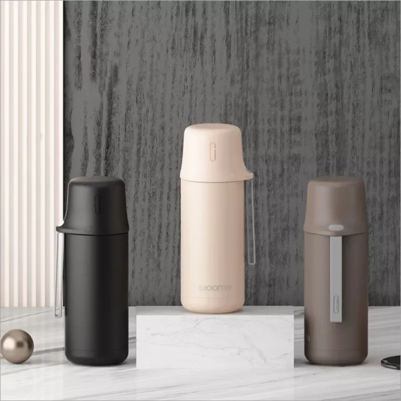 

Bullet Head Heat Preservation Cup One Cover Dual-purpose Portable Business Tea Making Cup Portable Student Outdoor Bouncing Cup