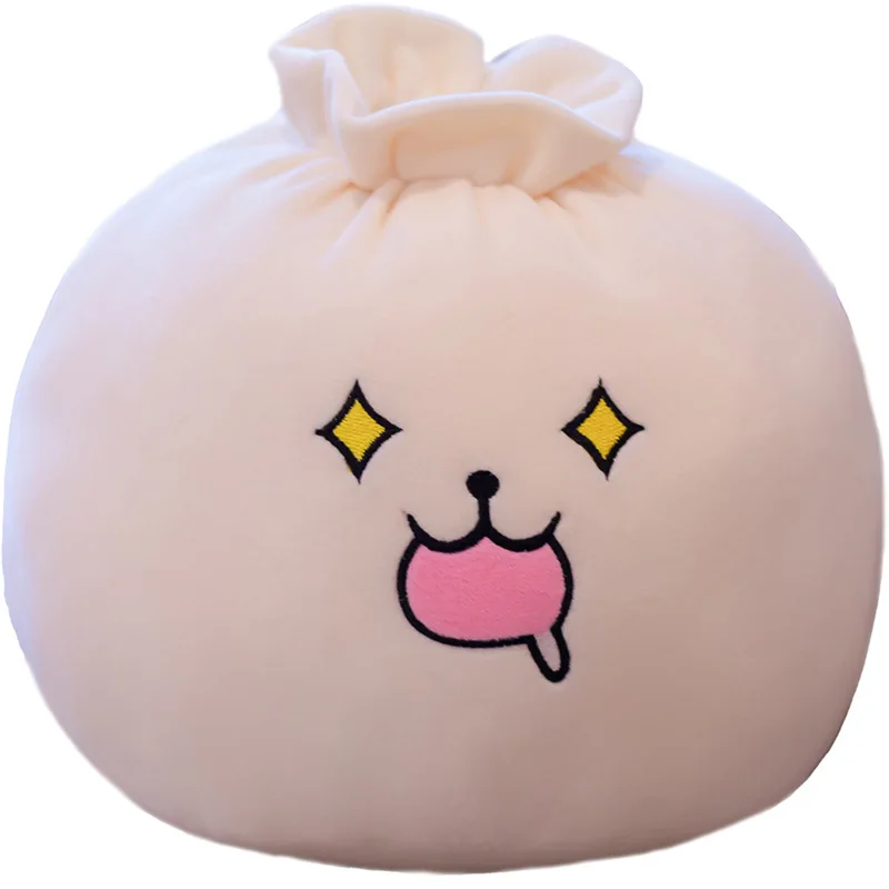 

New Arrival Chinese Traditional Food Baozi Plush Toy Lifelike Emotional Stuffed Doll Soft Huggable Pillow Kids Birthday Gifts