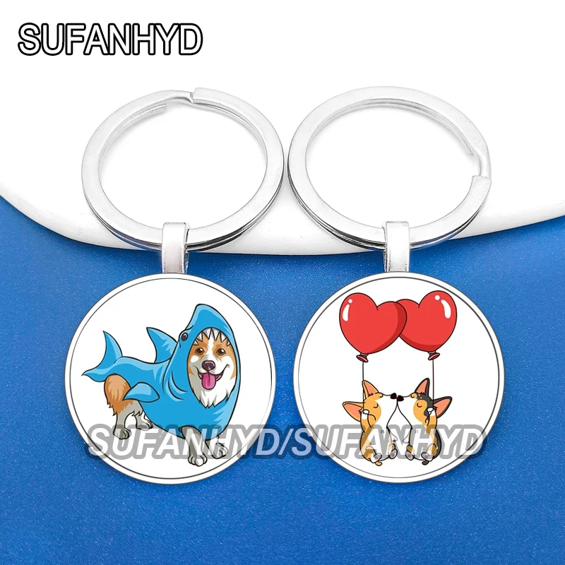 Непослушный брелок для ключей с щенком женщин милый таксой милой собакой подарок