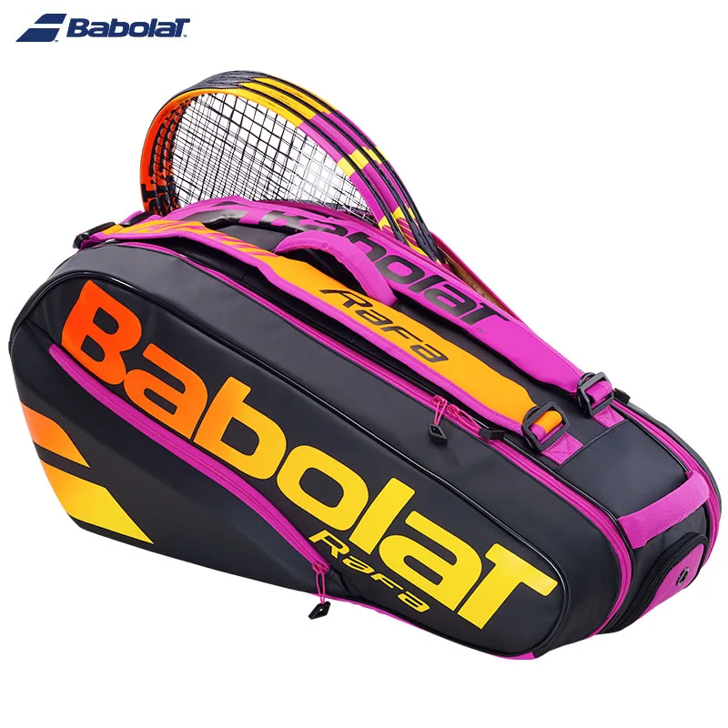 

Limited Edition BABOLAT Pure Aero Rafa 6Pack Tennis Bag Nadal Court Tennis Racket Bag Durable Unisex Padel Squash Tenis Backpack
