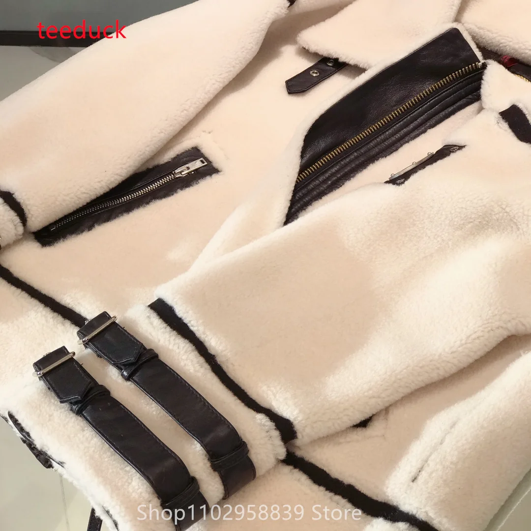 Канадский лучший бренд женское пальто из овечьей кожи шерстяной свитер теплая