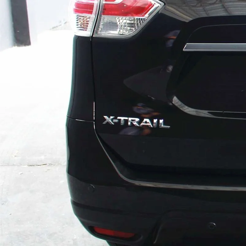 ПВХ АБС-пластик XTRAIL хром Автомобильный задний багажник номер/буква логотип