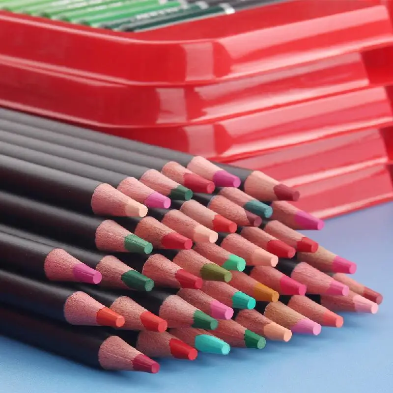 180 Color Colored Pencils Set Wooden Graffiti Filling Color Drawing Sketch Pencil Hand-painted Professional Art School Supplies