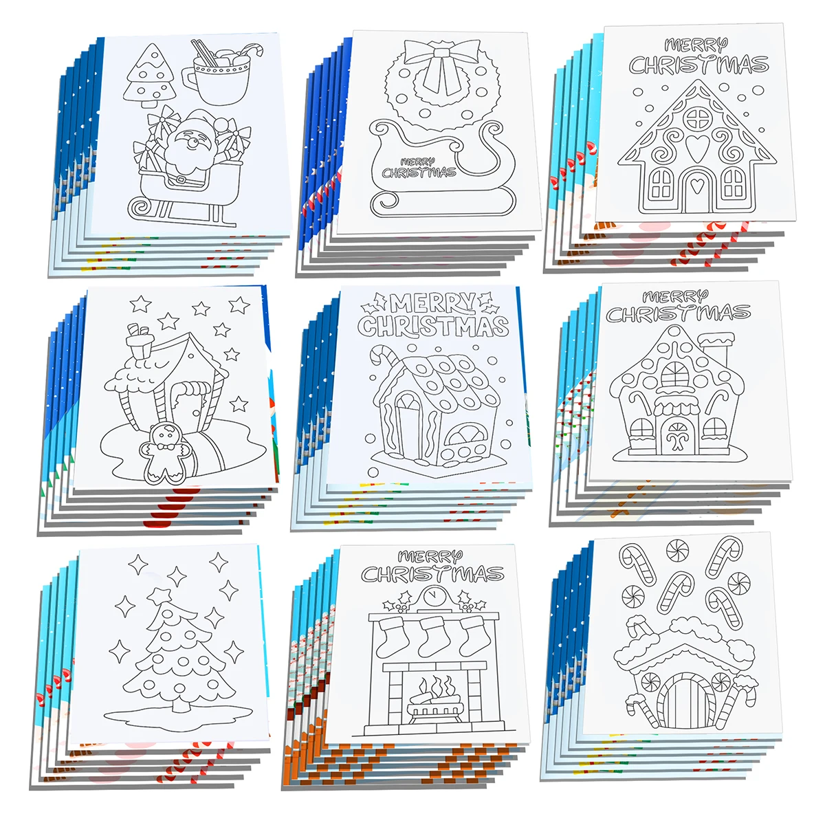 6 шт./набор книжки-раскраски с рисунком