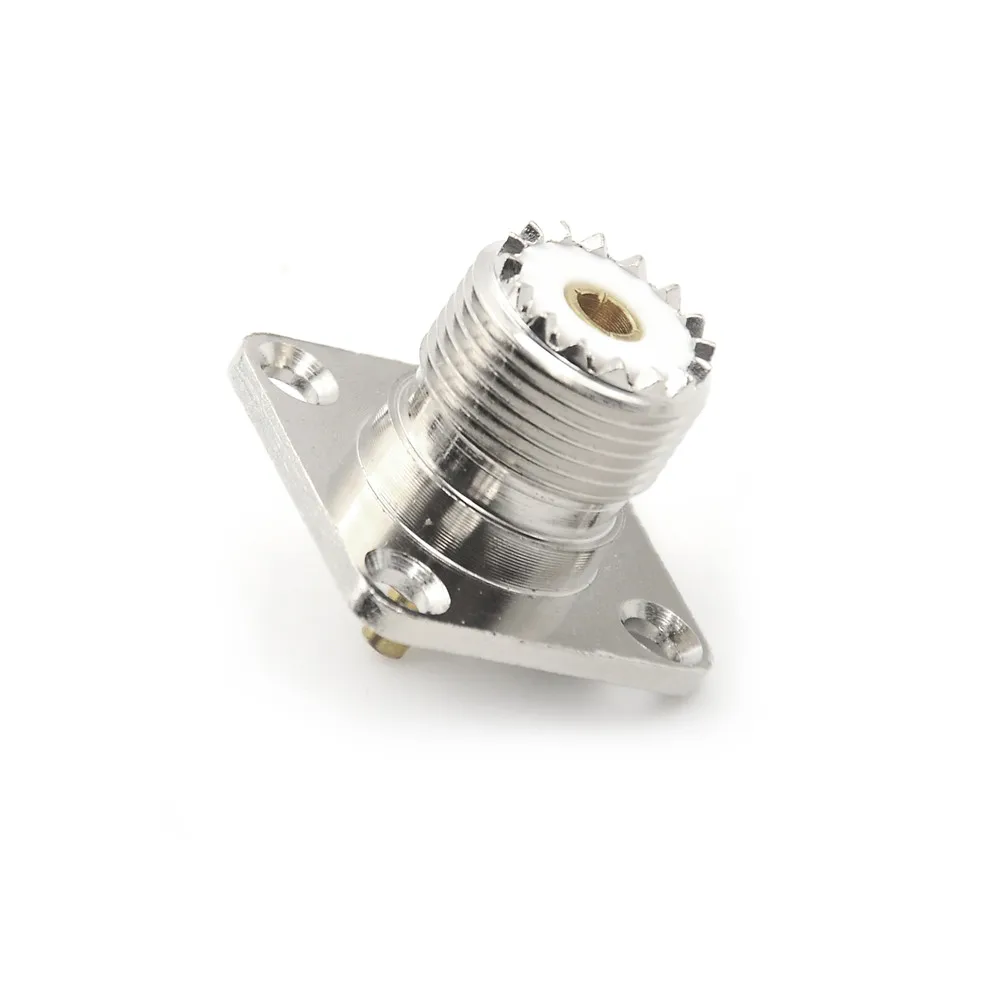 

1 x панельный разъем мама UHF SO-239, гнездовой разъем, квадратный припой в форме чашки, коаксиальный разъем для радио