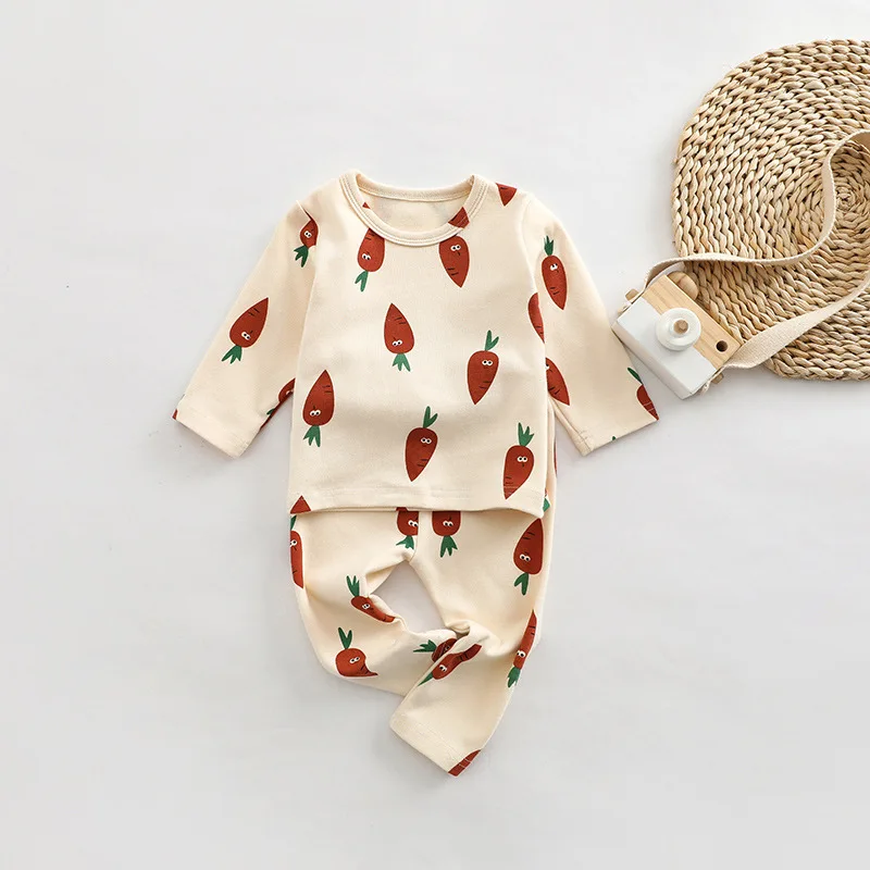 

LZH Baby Girl Clothes Spring 2022 New Casual Clothing Floral Suits Kid Girls Two Pieces Long Sleeves Top + Pants Set 0-3 Years