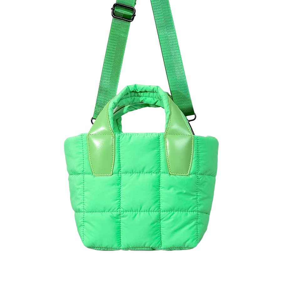 Nylon Shoulder Bag for Women with Soft Cotton and Down, Simple Women Tote Bag