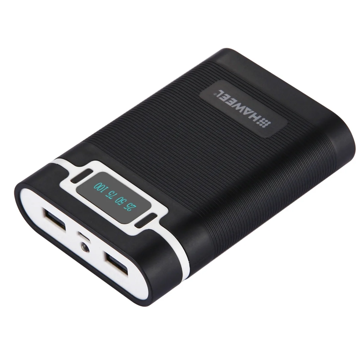 Фото Аккумулятор HAWEEL DIY 4X 18650 (не входит в комплект) Power Bank емкостью 10000 мАч с 2 USB-выходами и дисплеем для смартфонов-A №3