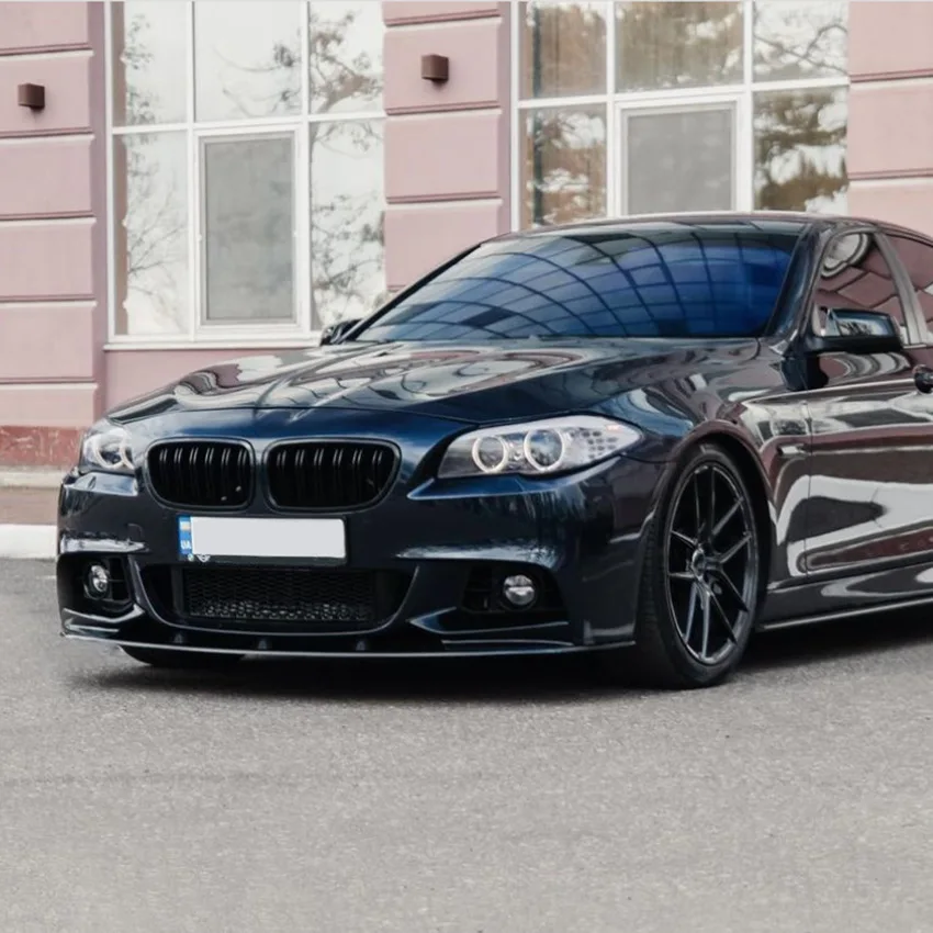 Фото Для BMW 5 серии F10 F11 M Sport 2011-2017 автомобильный передний уголок для губ, бампер, разделитель для губ, диффузор, спойлер, защита, комплекты кузова №5