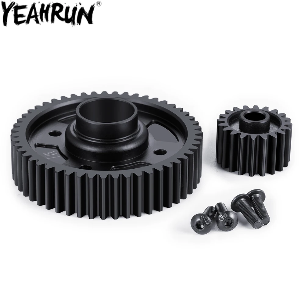 Стальной дифференциал YEAHRUN 51T выходная шестерня и входная Шестерня 20T для 1/6 XRT 1/5
