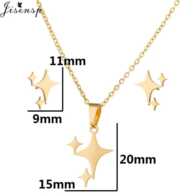 Комплект из колье и серёг нержавеющей стали |