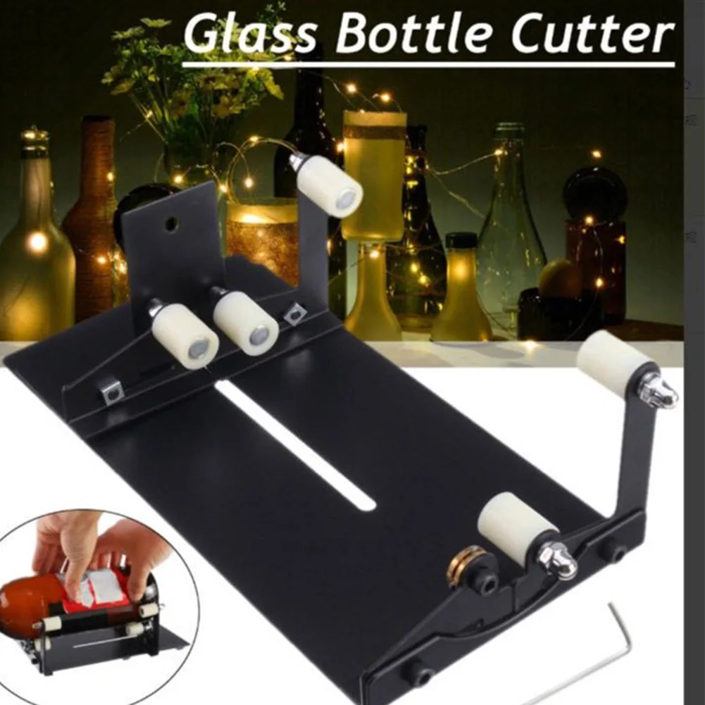 

For Square Professional Wine Beer Glass Bottle Cutter Kit Non Slip Sculptures Safety Cutting Machine Craft DIY Tool Eco-friendly