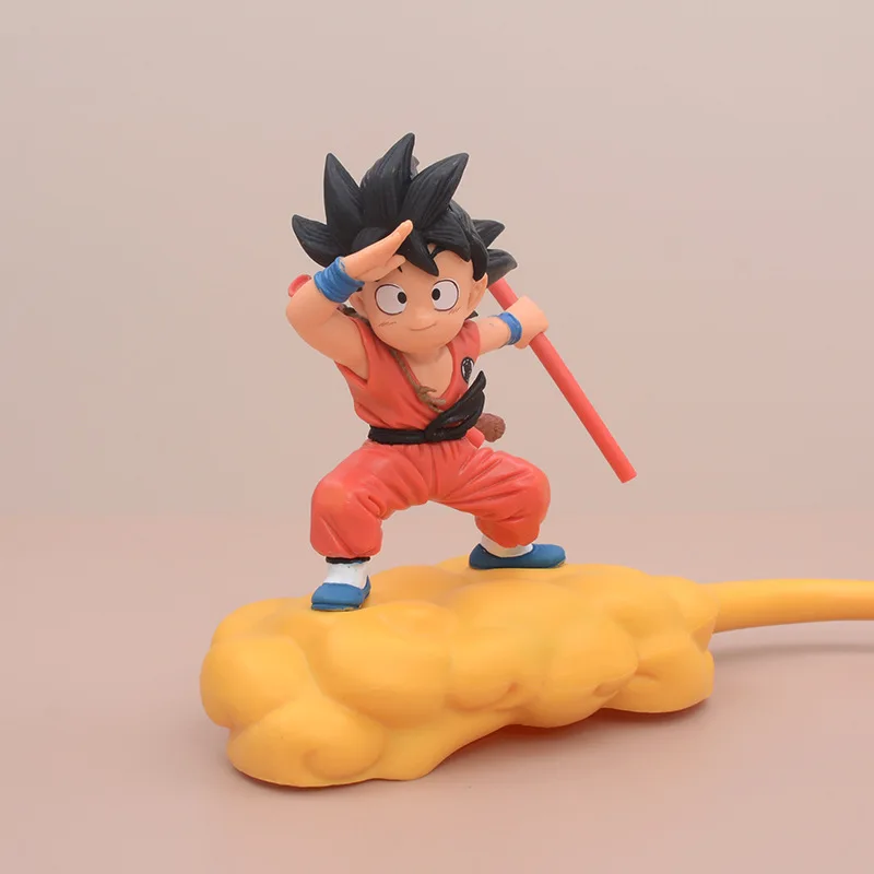 

14cm Animation Dragon Balls The Monkey King Of Flying Childhood Jindouyun Pvc Action Character Ornaments Model Children's Toys