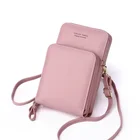 Женская сумка для мобильного телефона 2022, трендовая модная сумка через плечо из искусственной кожи с отделением для карт для женщин, миниатюрная сумка на молнии, женская сумка