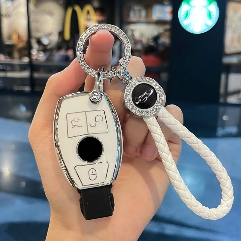 

Чехол для автомобильного ключа из ТПУ для Mercedes Benz A B C E Class GLS GLA GLK GLC CLS CLA AMG W204 W205 W212 W463 W176, аксессуары