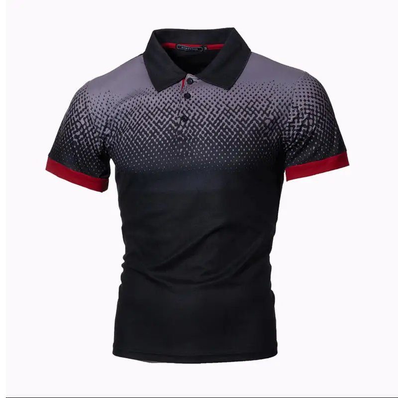 

Мужская рубашка-поло с коротким рукавом, размеры до 5XL