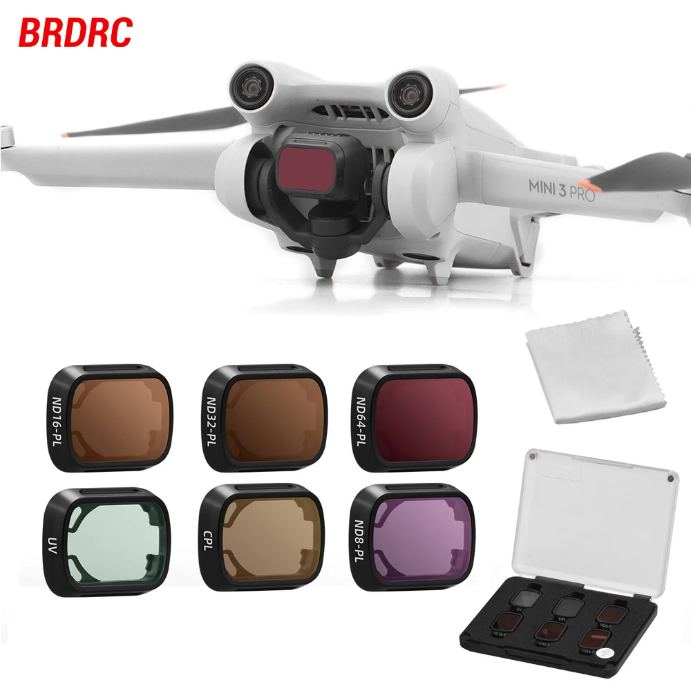 Набор фильтров для объектива brдк (6 шт.) для DJI Mini 3 Pro ND CPL UV Drone Набор фильтров для объектива brдк (6 шт.) для DJI Mini 3 Pro ND CPL UV Drone
