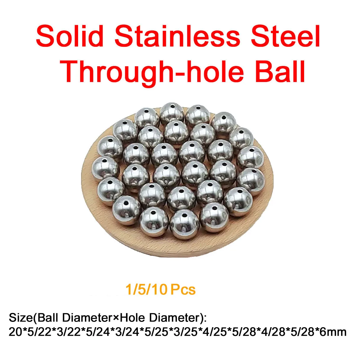 

Stainless Steel Through-hole Balls Size 20x5 22x3 22x5 24x3 24x5 25x3 25x4 25x5 28x4 28x5 28x6mm Bearing Roller Beads Soild Ball
