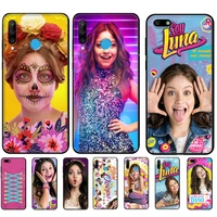 black tpu case for huawei honor 50 lite pro 20 10 10i 20s 30s 30 7a 7s 7c cover moon of soy luna
