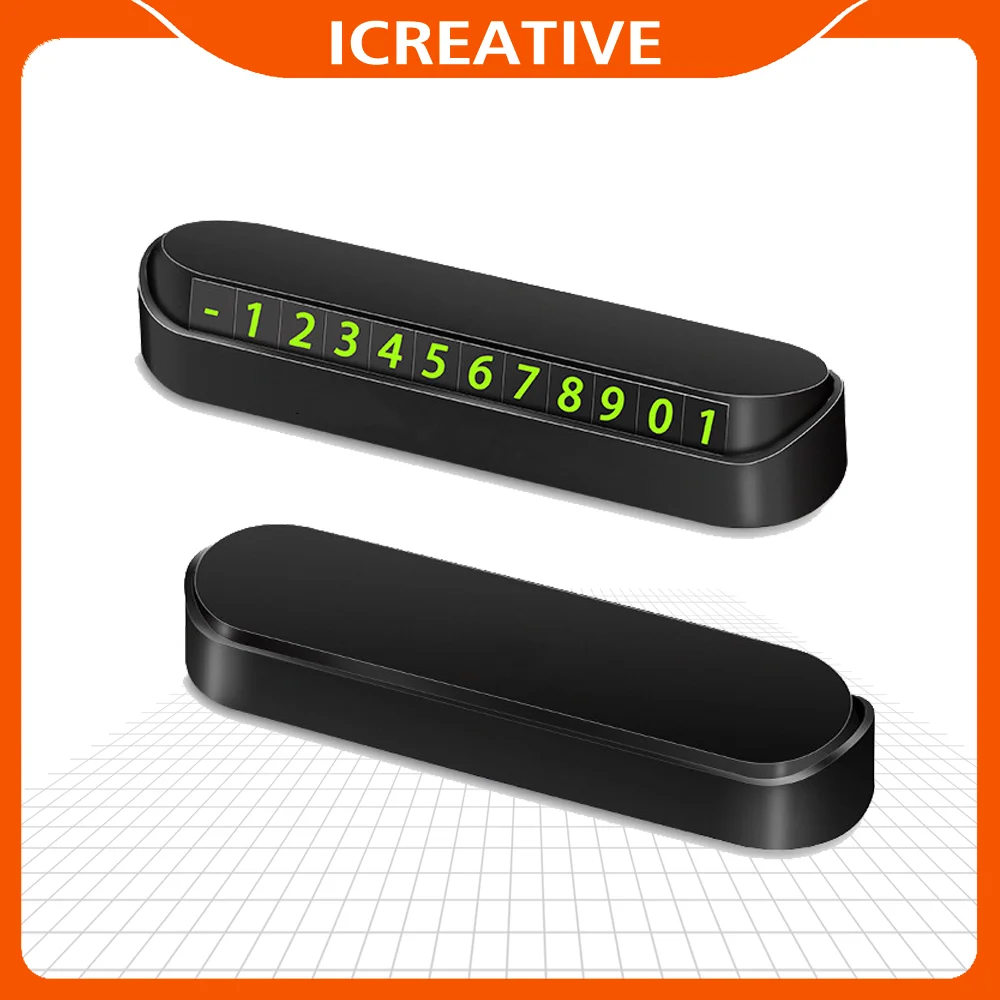 

Car Temporary Parking Card Phone Number Card Plate Telephone Number Car Park Stop Automobile Accessories Car-styling 13x2.5cm