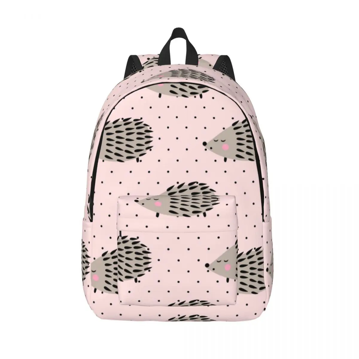 

Hedgehog Pattern Pink Backpack Unisex Travel Bag Schoolbag Bookbag Mochila