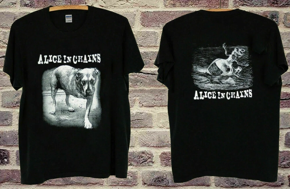 

Hot! Rare Alice In Chains T-Shirt Dog Top Reprint Limited Edition