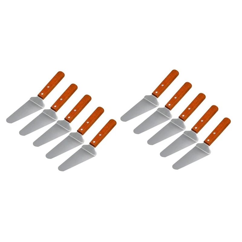 

10 шт., лопатка из нержавеющей стали для пиццы