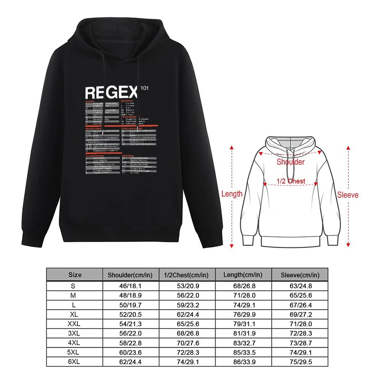 Regex Cheatsheet - Regular Expressions 101-пуловер с капюшоном для учителей компьютеров футболки