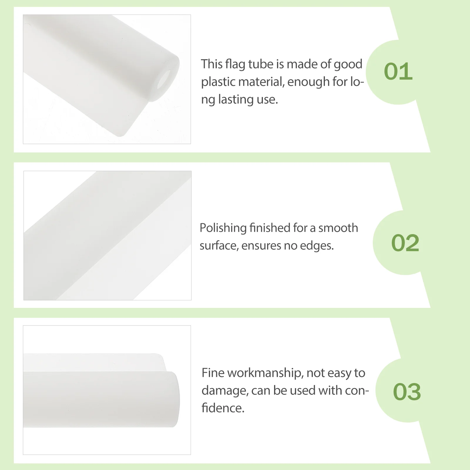 

2 PCS Plastic Golf Balls Tube White Tubes Poles Golfing Plastic Balls Sewing Tools Sleeves