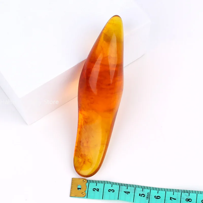 Массажная Палочка из янтарной смолы воск треугольной формы для массажа ног