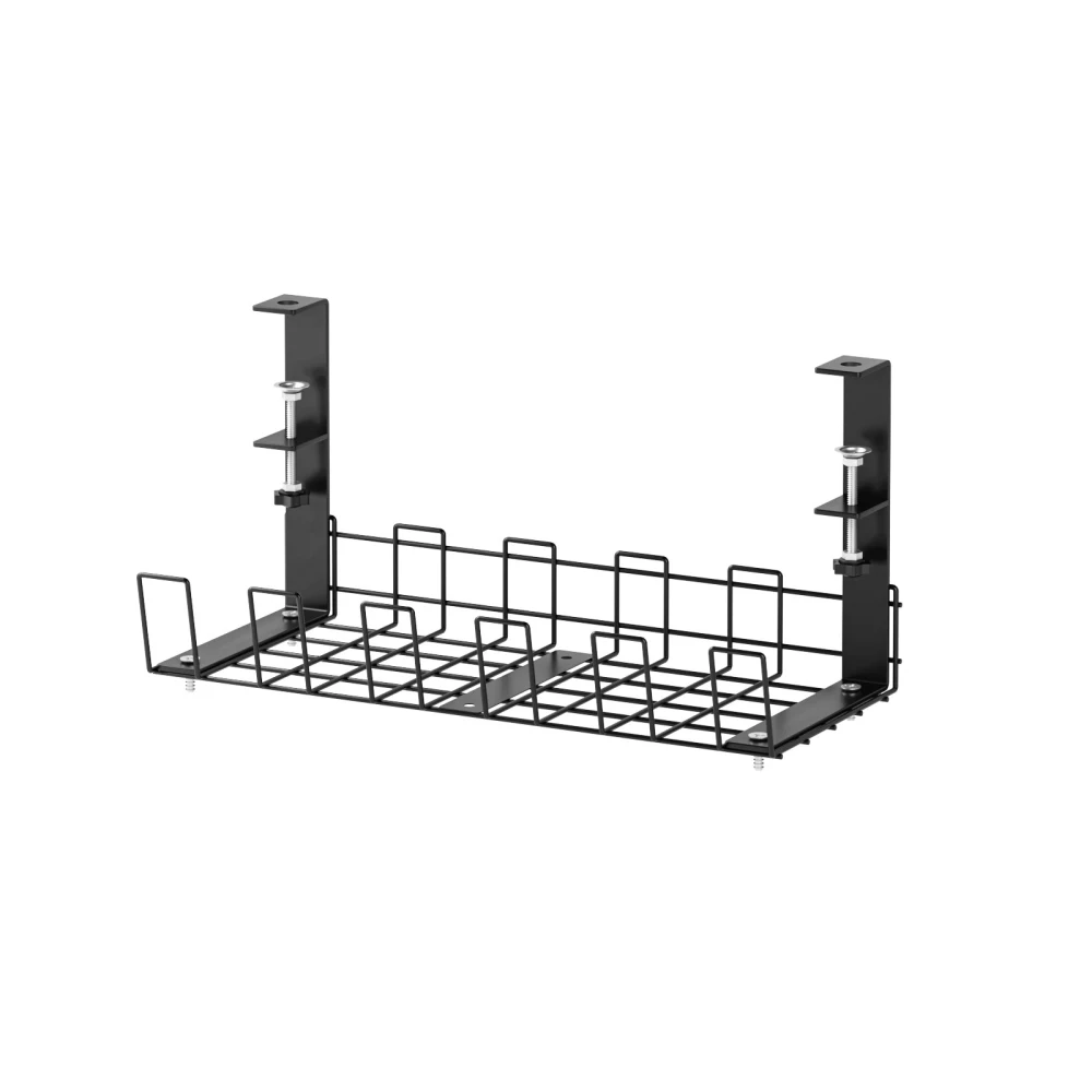 

Wire Organizer Under Table Storage Rack Cable Management Tray Desk Socket Holder home essentials Detachable mobile Iron shelves