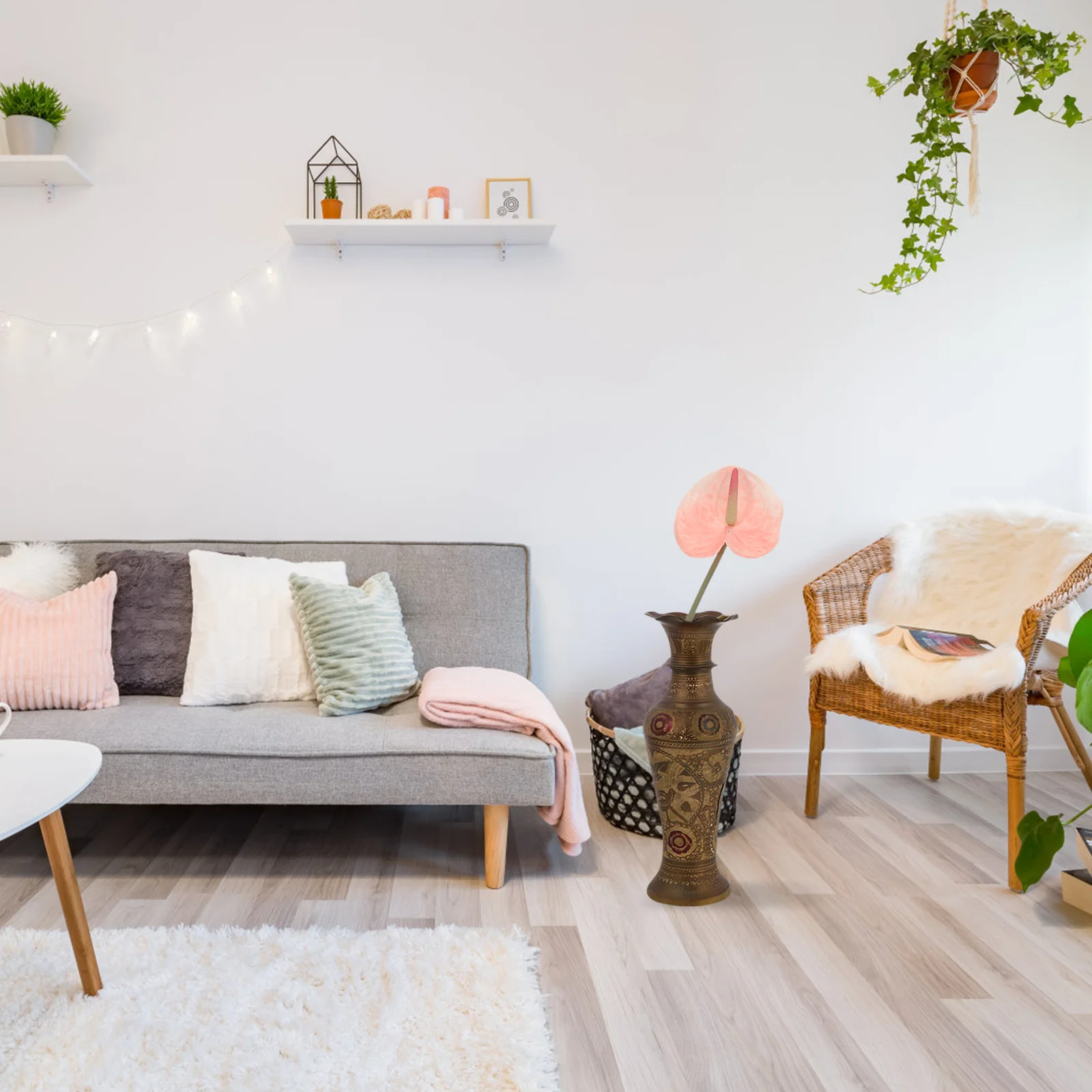 2 шт. имитация антуриум Andraeanum цветы растение искусственное украшение поддельной