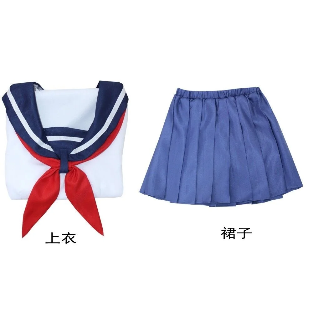 Фото Ayano Aishi Косплей Ayano Aishi Jk Костюм Синтетический парик Аниме Ролевые костюмы Костюмы №5