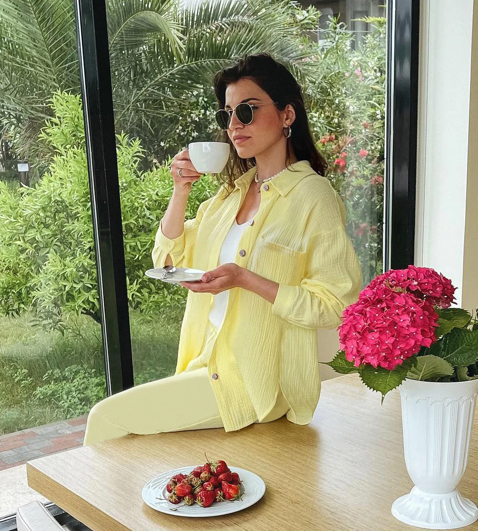 2023 Women's Long Sleeve Shirt Shorts Fashion Casual 2 Piece Sets Women Outfit Beautiful Elegant Women's Summer Blouse