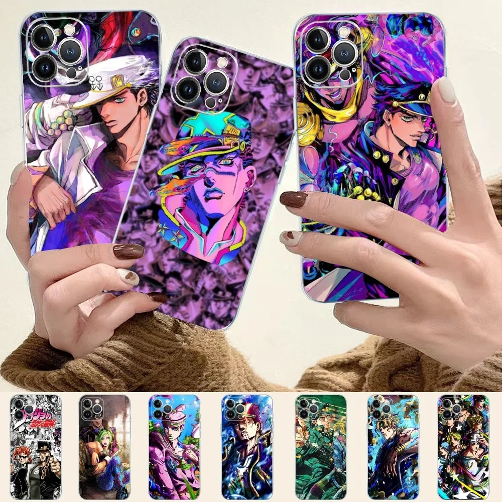 

JoJo's Bizarre Adventure Phone Case Silicone Soft For Iphone 15 14 13 12 11 Pro Mini XS MAX 8 7 6 Plus X XS XR Cover