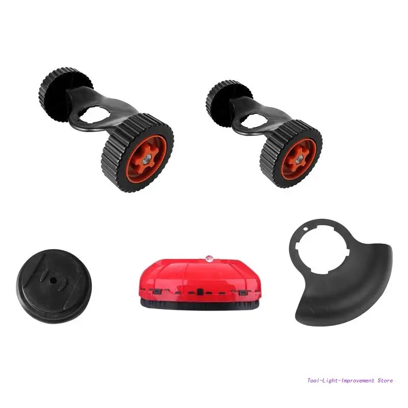 

Detachable Grass Trimmer Wheels Quality PP & ABS Made Cordless Lawn Mower Wheels